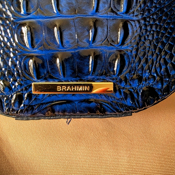 Brahmin Lane Anchor Blue Crossbody Melbourne - Picture 2 of 5